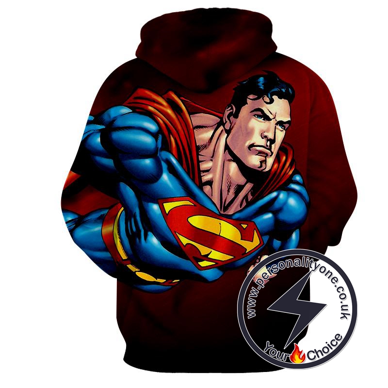 Superman Flying - Superman Sweat Shirt - Superman Hoodies